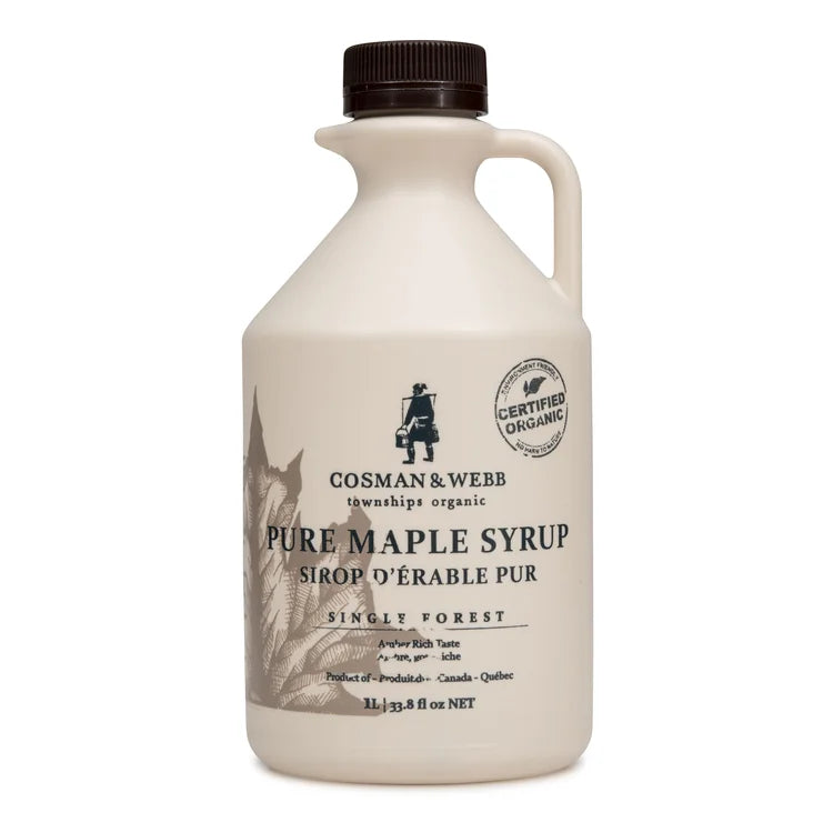 Organic Maple Syrup, Canada No. 1 Medium, Amber Rich Taste